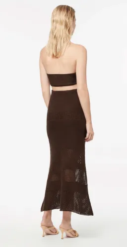 Manning Cartell Highly Strung Knit Halter Dress Brown Size XXS for rent on The Volte - image 2