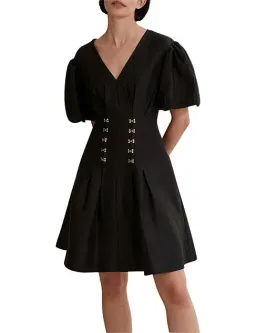 Country Road Cinched Mini Dress Black Size 8 for rent on The Volte - image 1