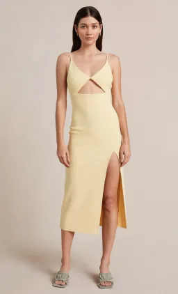 Bec & Bridge Josette Midi Dress Butter Size 8 for rent on The Volte - image 1