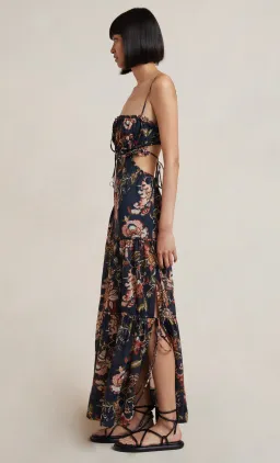 Bec & Bridge Lori Tie Maxi Dress Floral Print Size 8 for rent on The Volte - image 2