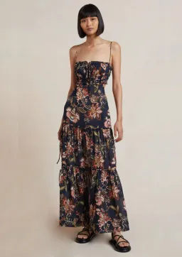 Bec & Bridge Lori Tie Maxi Dress Floral Print Size 8 for rent on The Volte - image 1