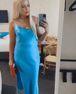 Bec and Bridge Frederic Asym Midi Dress Blue Size 12 for rent on The Volte - image 3