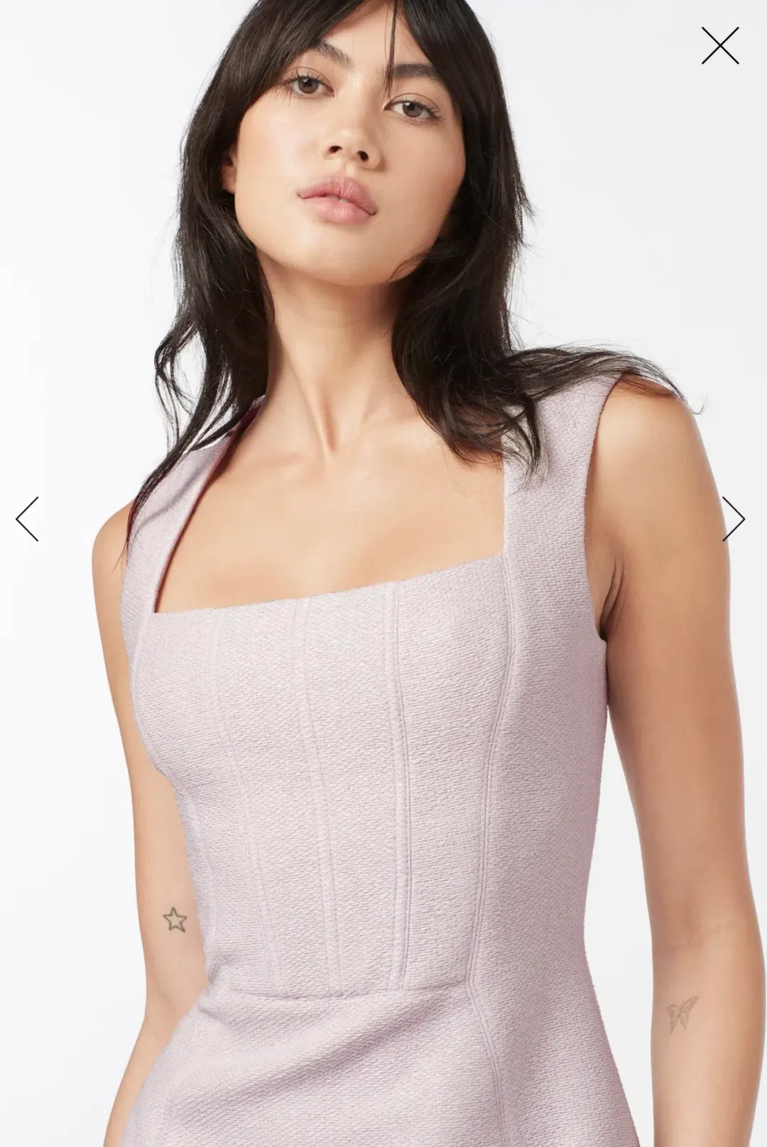 Manning Cartell Water Colour Mini Dress Lilac Tint Size 8 for rent on The Volte - main image