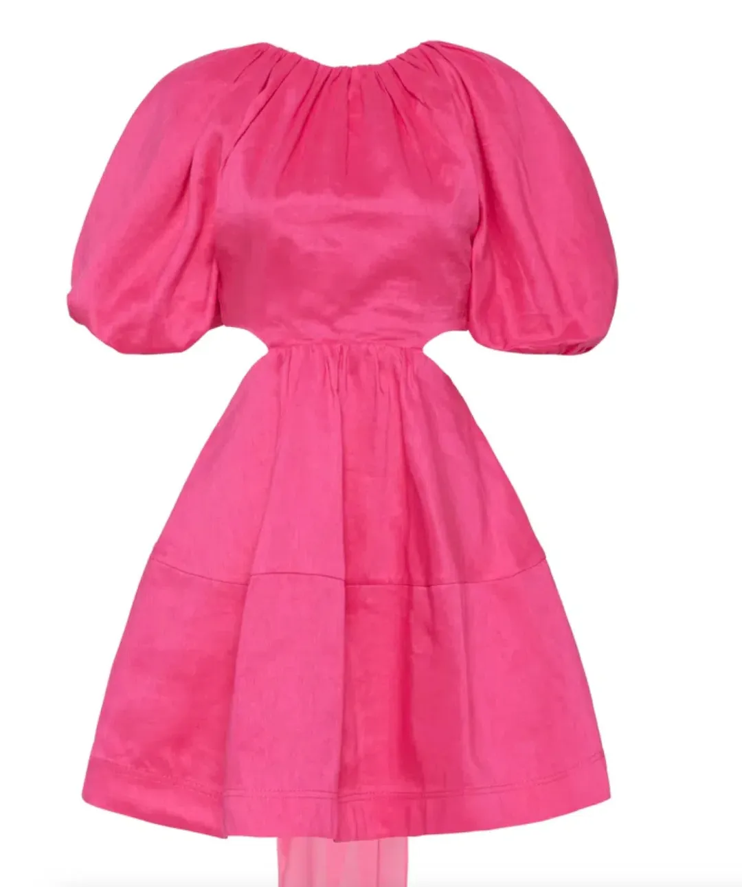 Aje Admiration Lace Up Mini Dress Pink Size 6 for rent on The Volte - main image