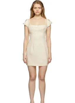 Jacquemus La Robe Kibo Dress Off White Size 36 for rent on The Volte - image 3