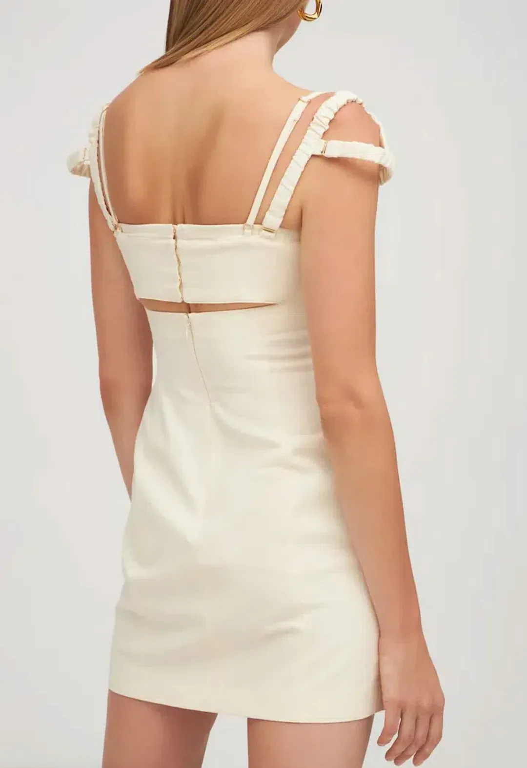 Jacquemus La Robe Kibo Dress Off White Size 36 for rent on The Volte - main image
