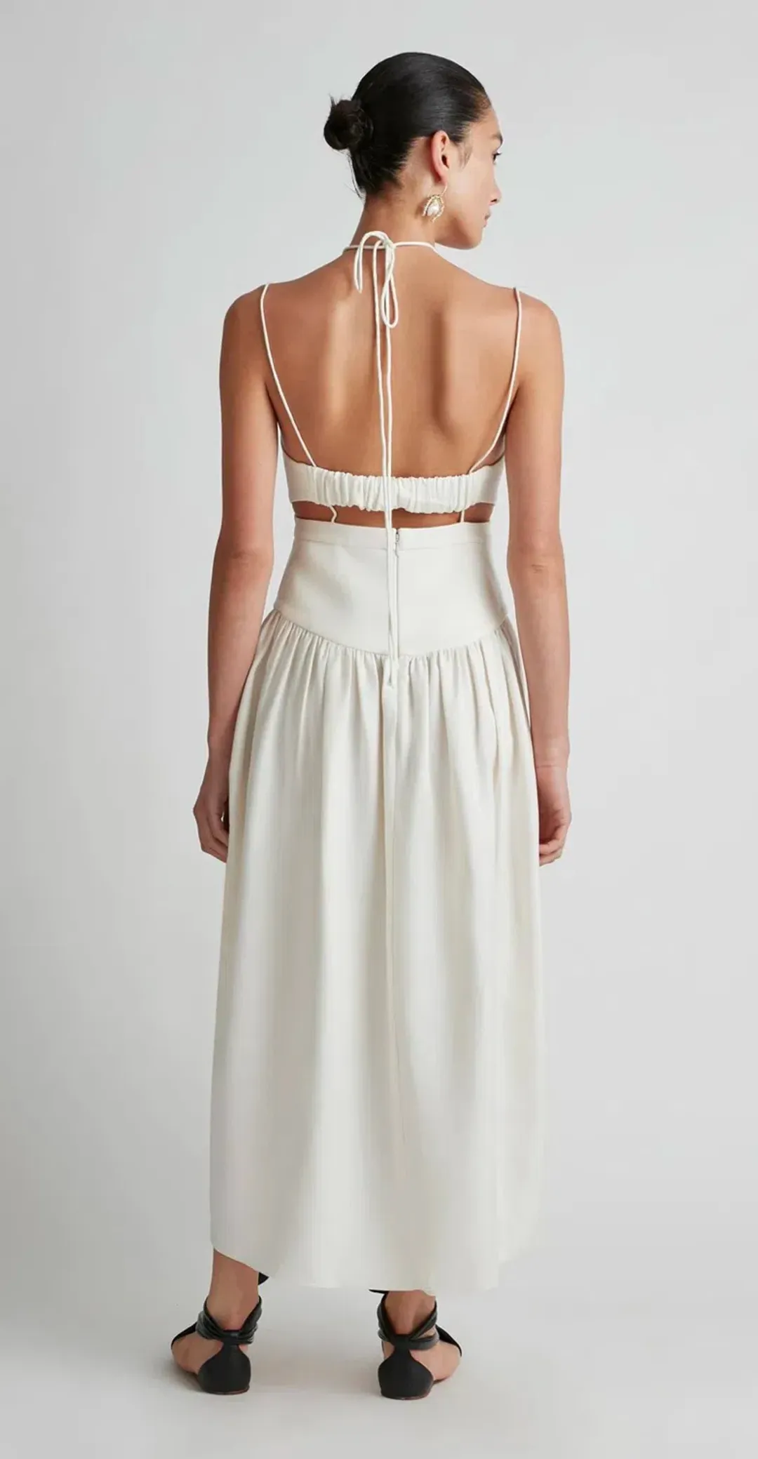 Camilla and Marc Alina Midi Dress White Size 8 for rent on The Volte - main image