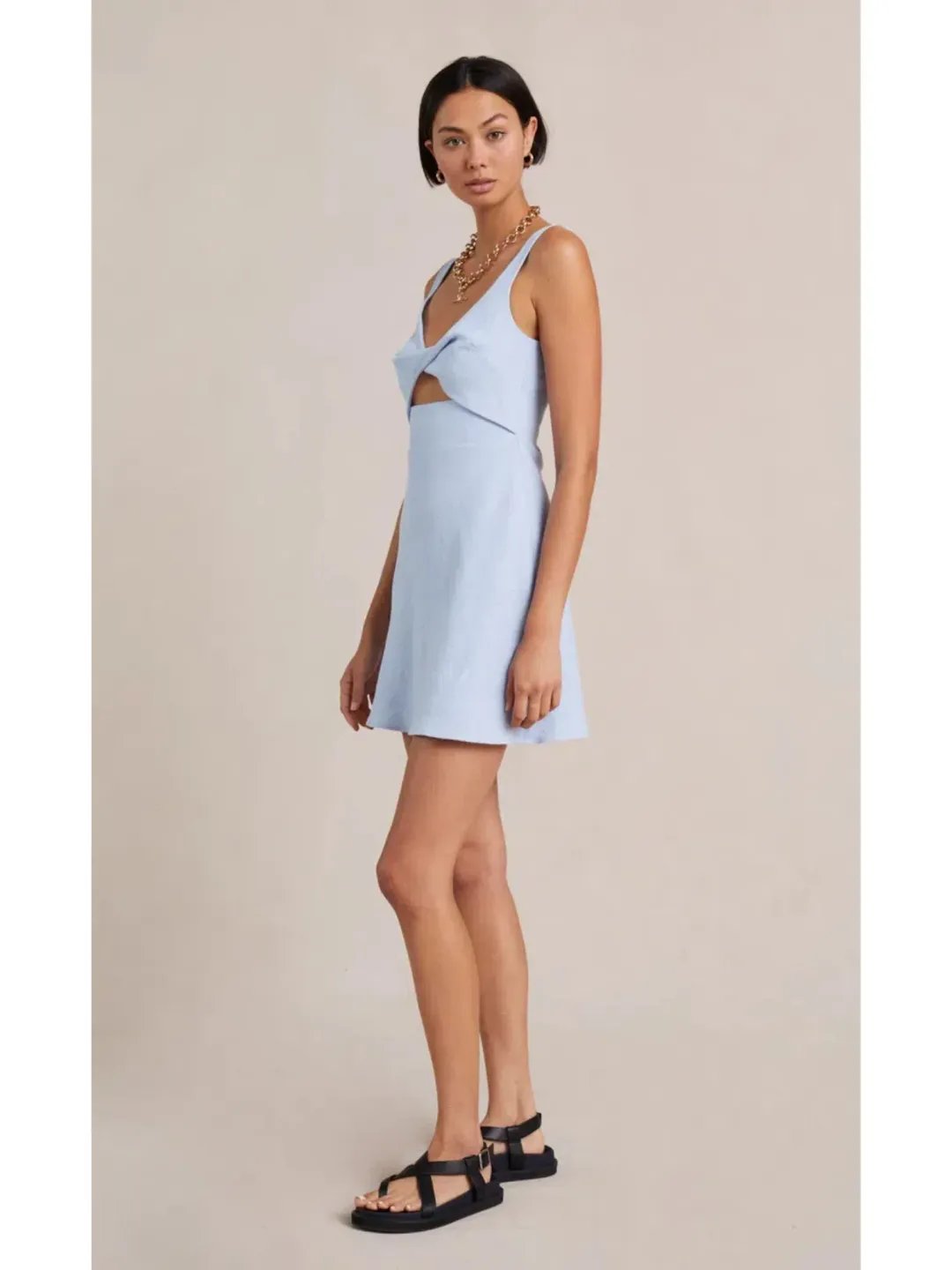 Bec & Bridge Phoebe Mini Dress Blue Size AU 6 for rent on The Volte - main image
