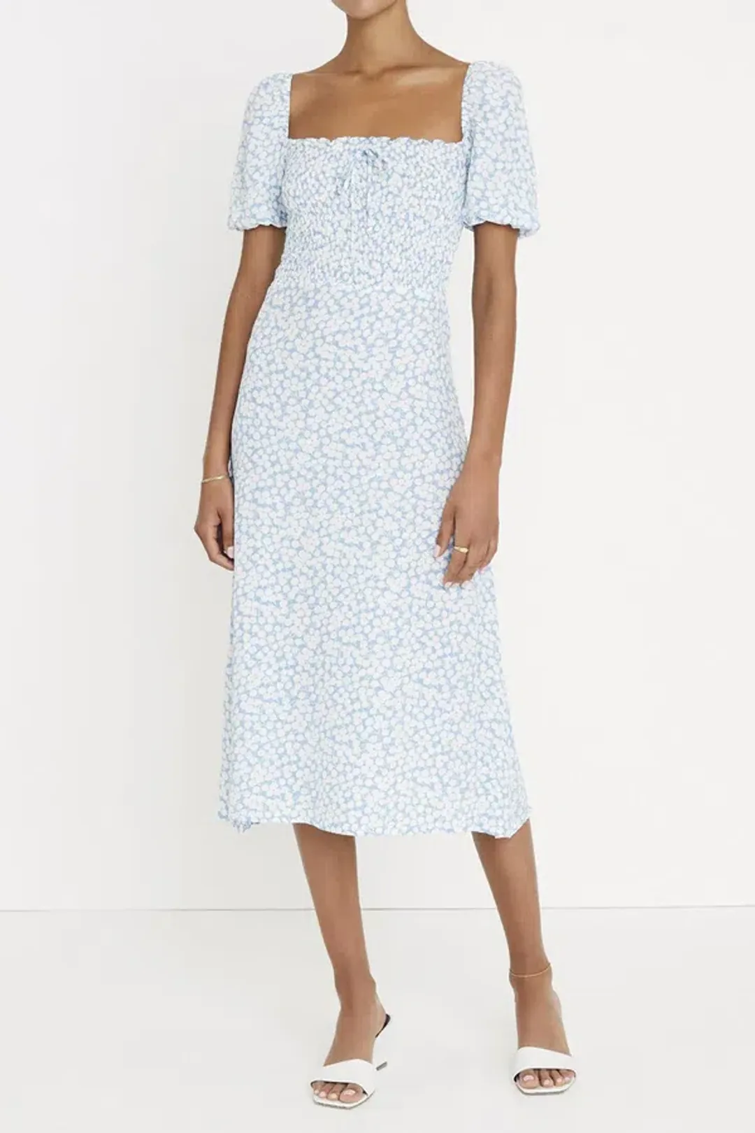 Faithfull Majorelle Midi Dress Bella Floral Size 8  for rent on The Volte - main image