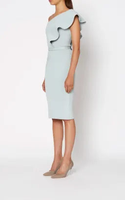 Scanlan Crepe Knit Ruffle Dress Argento Size M / Au 10  for rent on The Volte - image 2