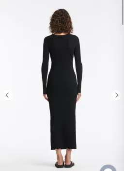 Sir the Label Celena Draped Dress Black Size 2 / AU 10 for rent on The Volte - image 4