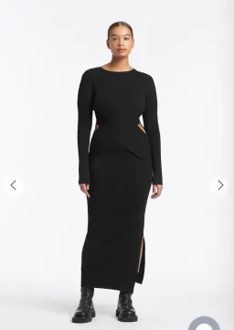 Sir the Label Celena Draped Dress Black Size 2 / AU 10 for rent on The Volte - image 3