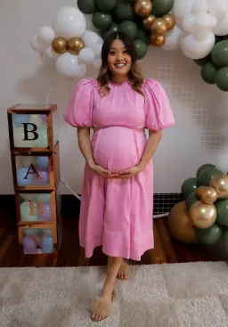 AJE - Serendipity Dress Pink - Size 6 for rent on The Volte - image 6