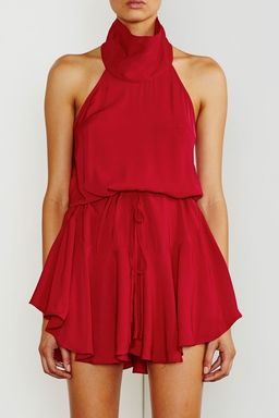 High Neck Drawstring Mini Dress for rent on The Volte - image 1