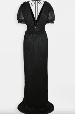 Rebecca Vallance The Luna Shortsleeve Gown Black Size 8 for rent on The Volte - image 3