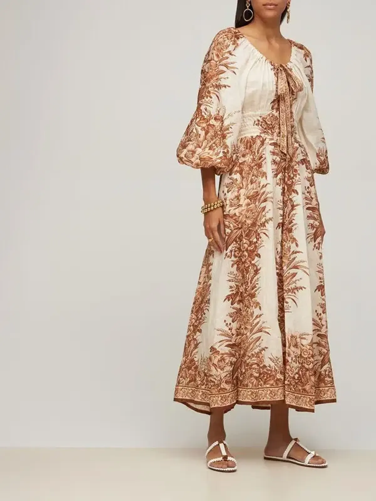 Zimmermann Moonshine Scoop Long Dress Print Size 1 for rent on The Volte - main image