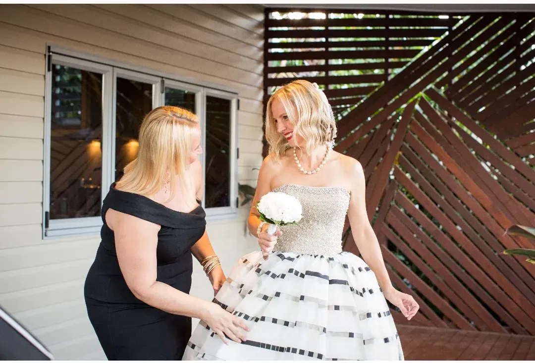 Darb Couture Wedding Dress White Size 8  for rent on The Volte - main image