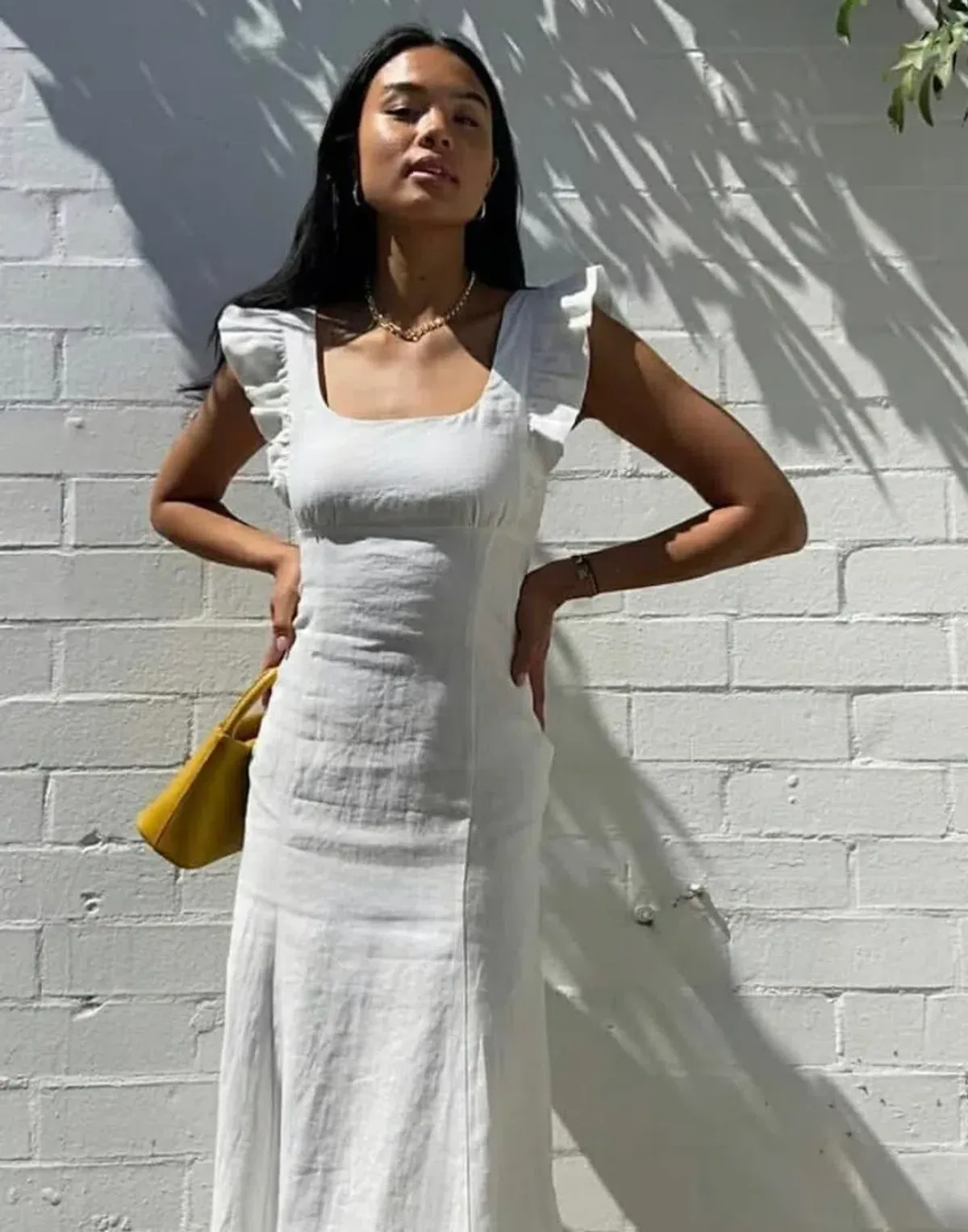 Hansen & Gretel Mimosa Dress White Size 8 for rent on The Volte - main image