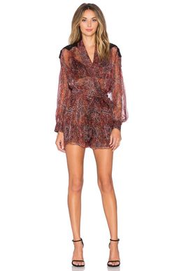 Zimmermann Empire Filigree Playsuit Rouge Konya Size 1 / AU 10 for rent on The Volte - image 9