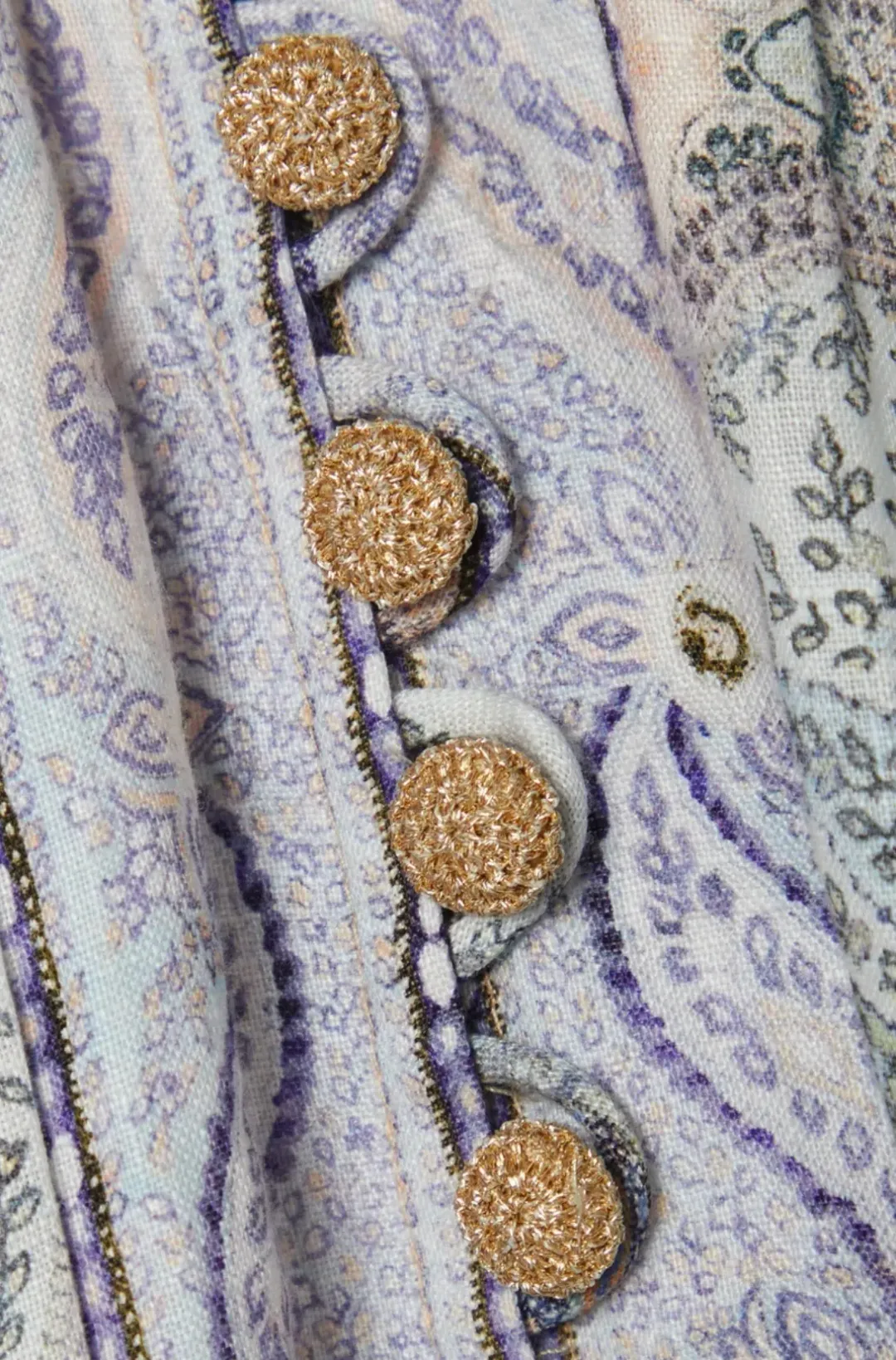 Zimmermann Anneke Lantern Midi Dress Spliced Print Size 4 / AU 16 for rent on The Volte - main image