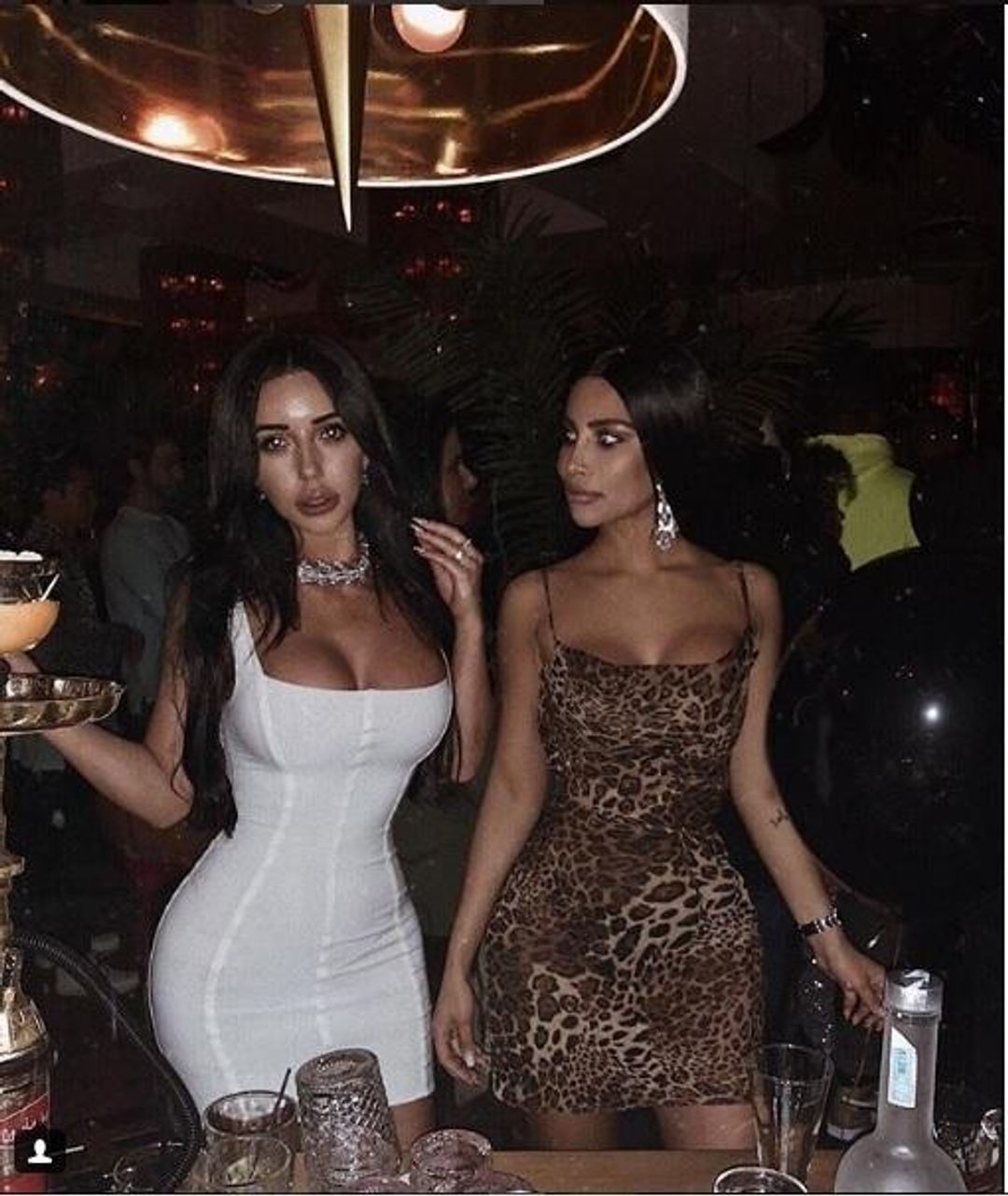 MISTRESS ROCKS ALL OUT LEOPARD PRINT BIAS CUT COWL NECK DRESS for rent on The Volte - main image