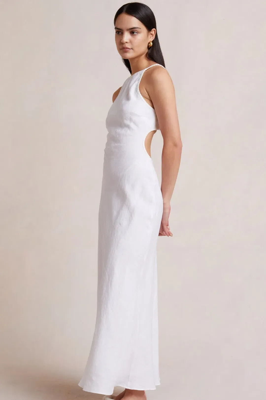 Bec & Bridge Sabella Maxi Dress Ivory Size 10  for rent on The Volte - main image