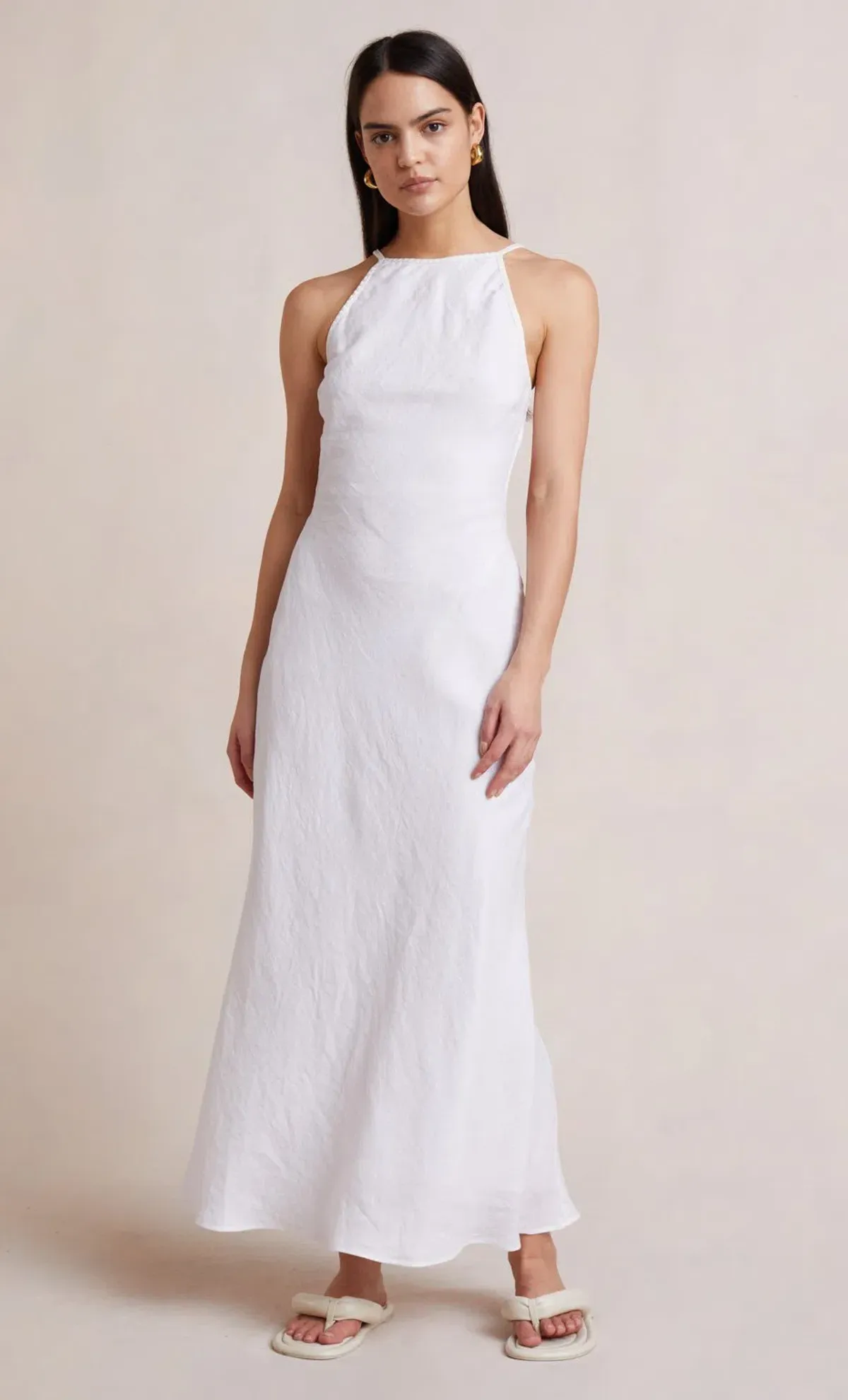 Bec & Bridge Sabella Maxi Dress Ivory Size 10  for rent on The Volte - main image