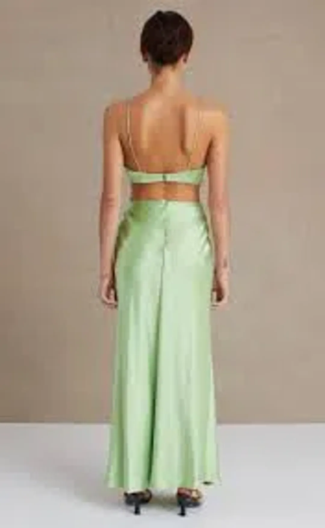 Bec & Bridge Ciao Bella Maxi Dress Green Apple Size 12 for rent on The Volte - main image