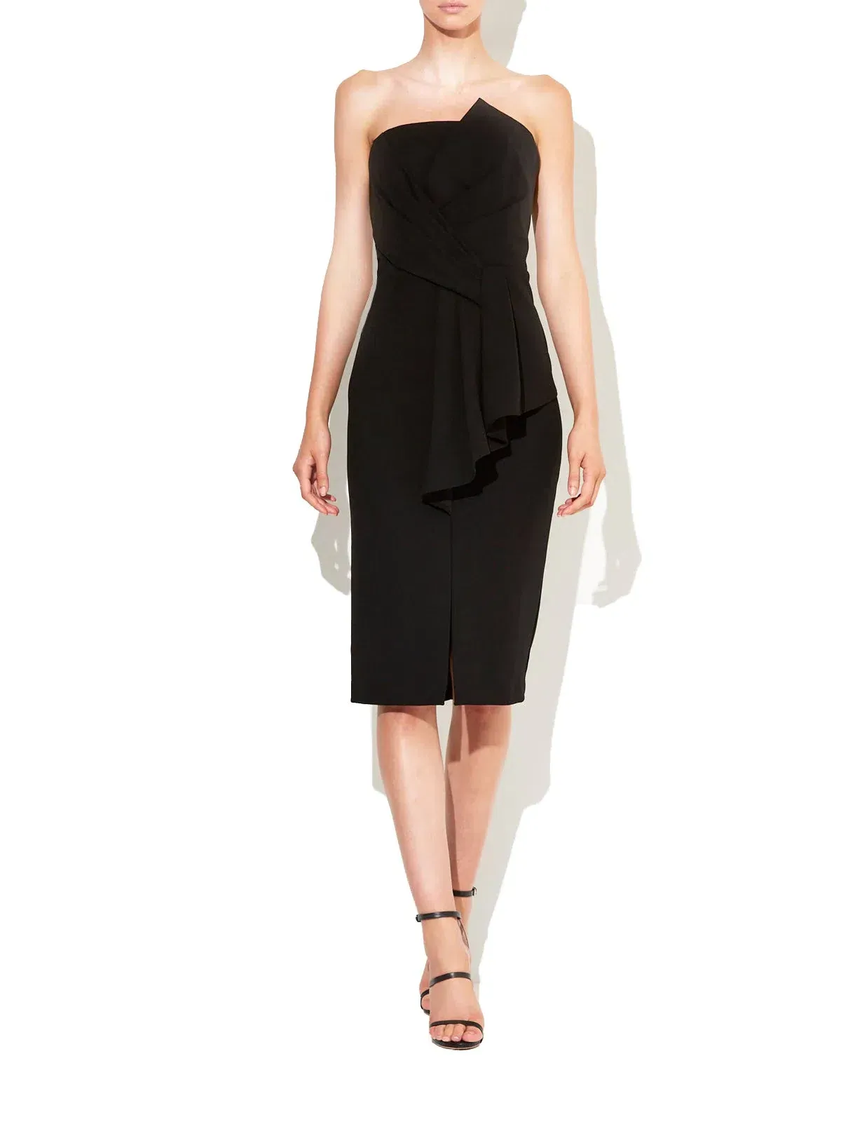 Montique Olivia Strapless Cocktail Dress Black Size 10  for rent on The Volte - main image