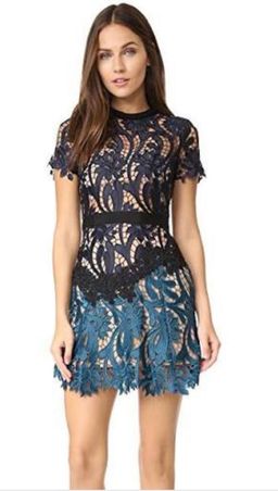 Self portrait prairie mini dress size 10 for rent on The Volte - image 1