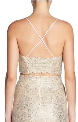 Manning Cartell flash bulb top and skirt set metallic size 8 for rent on The Volte - image 3