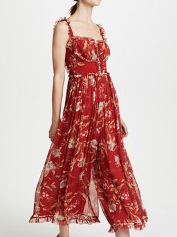 Zimmermann Corsair Iris Corset Jumpsuit Washed Iris Size 8 for rent on The Volte - image 2