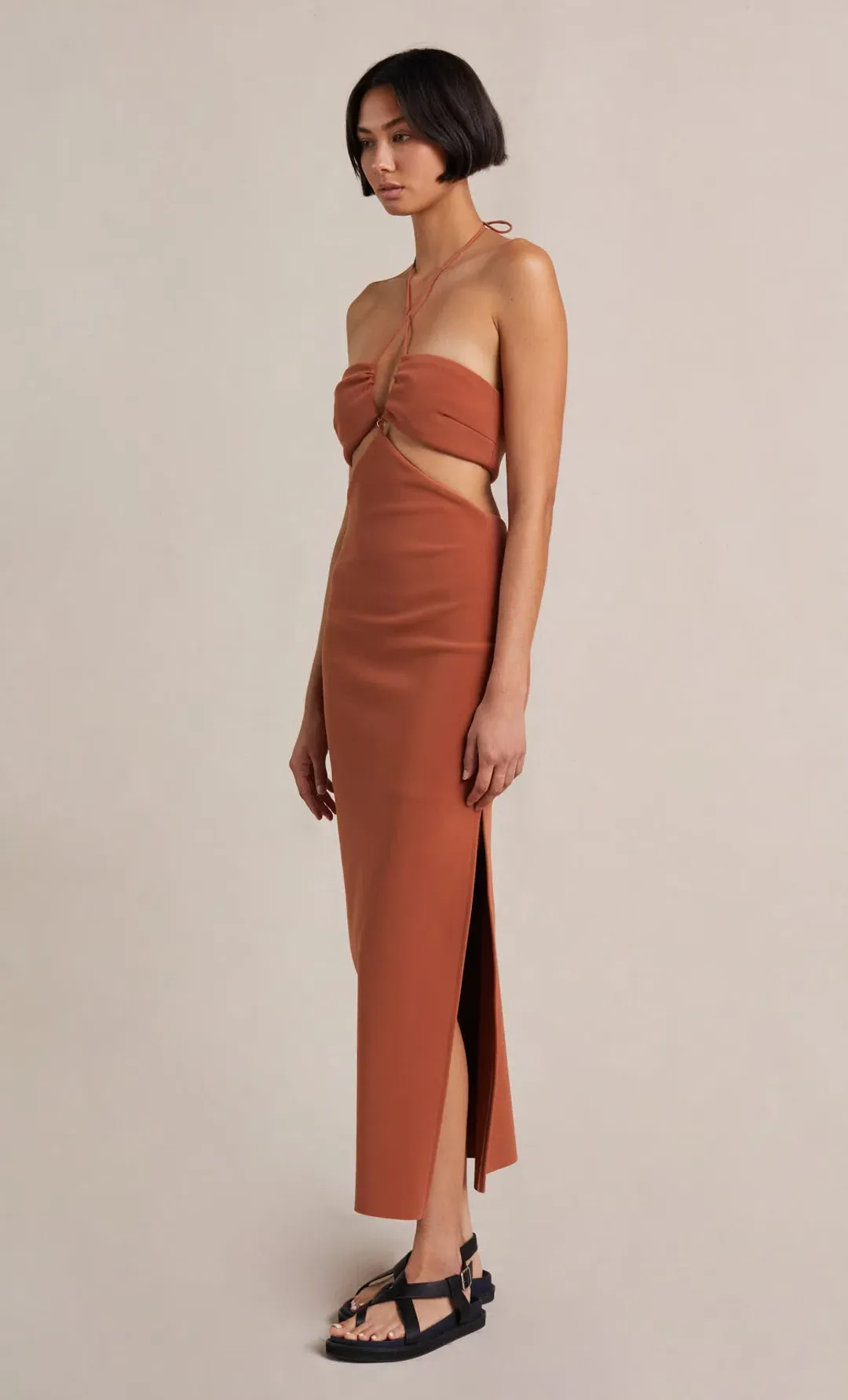 Bec & Bridge Alba Dress Terracotta Size 6 for rent on The Volte - main image