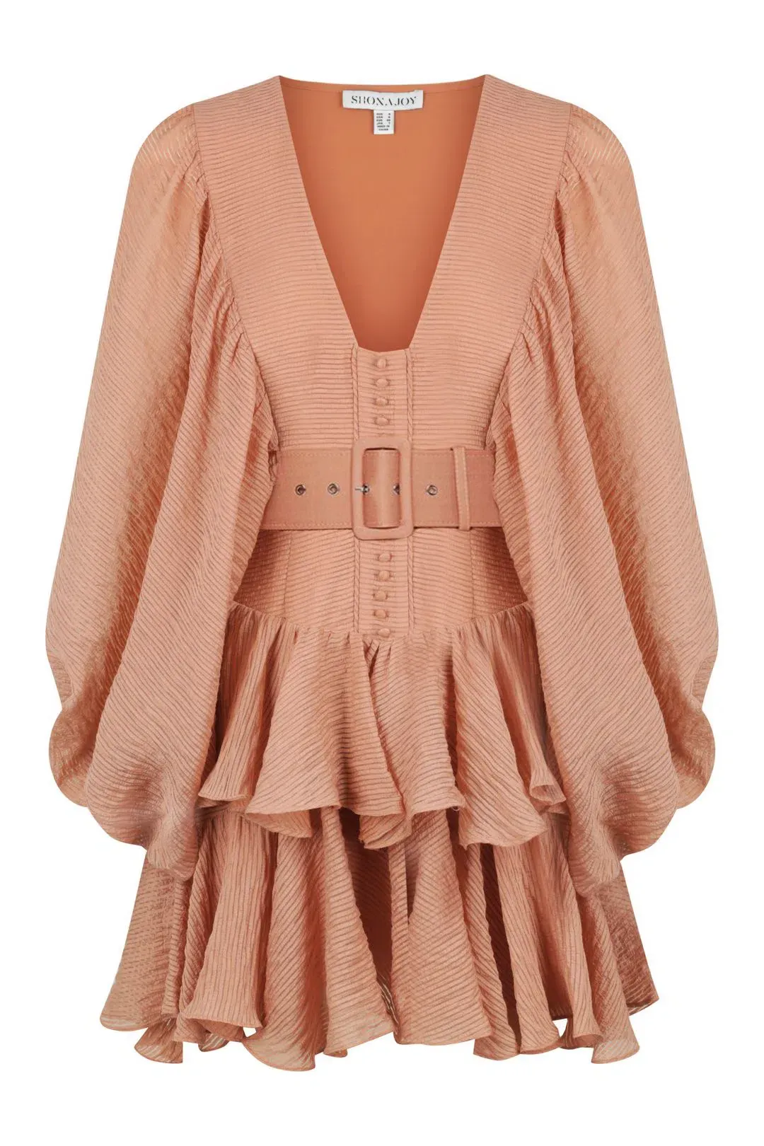 Shona Joy Charlotte Mini Dress in Desert Rose Size 8 for rent on The Volte - main image