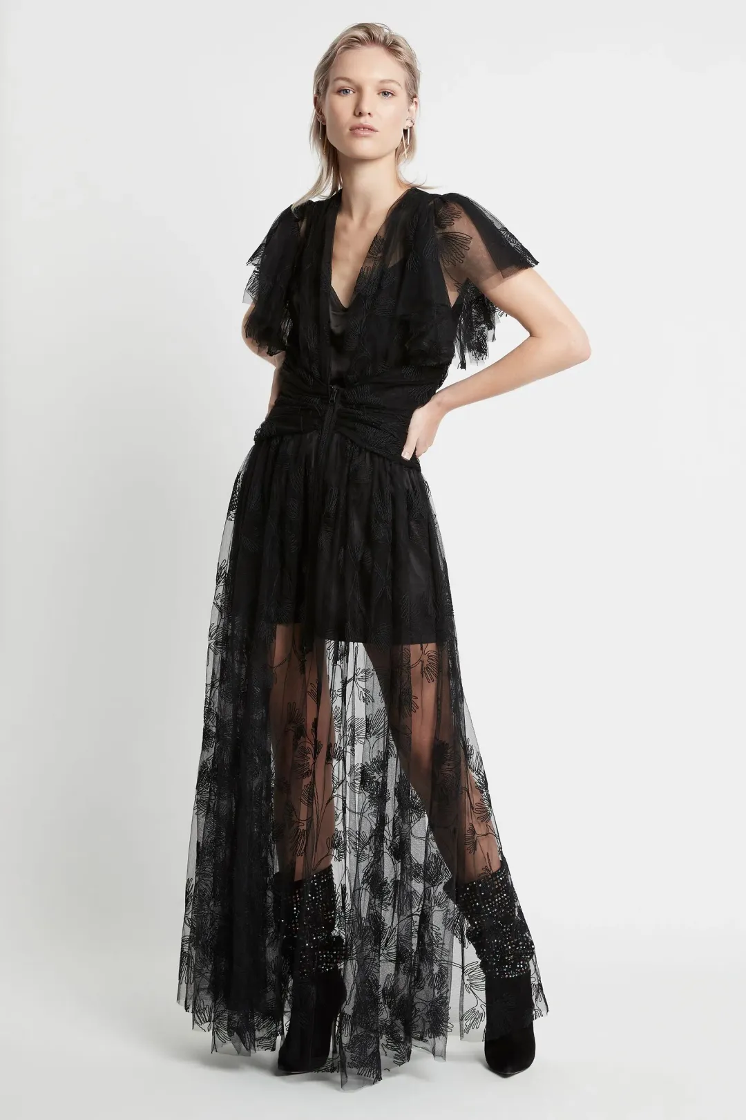 Sass & Bide Salomes Dance Dress Black Size 10  for rent on The Volte - main image