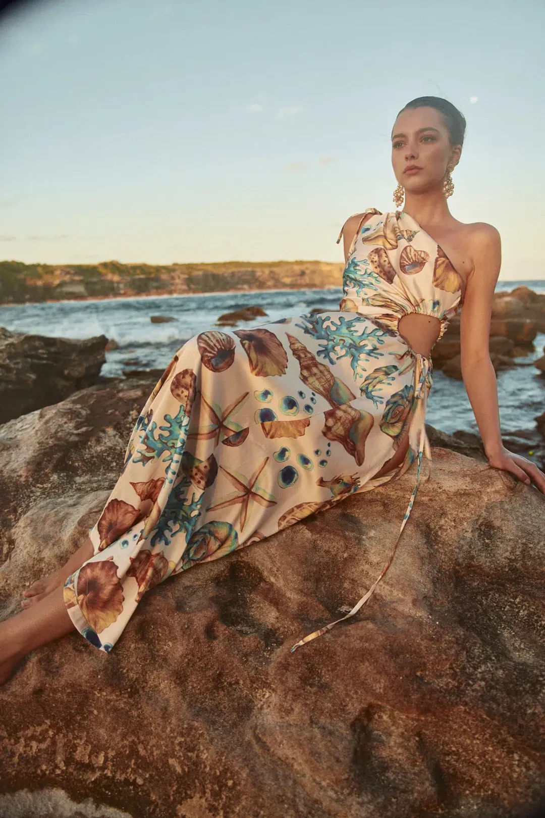 Sonya Moda Nour Seashell Maxi Dress Print Size M / AU 10 for rent on The Volte - main image