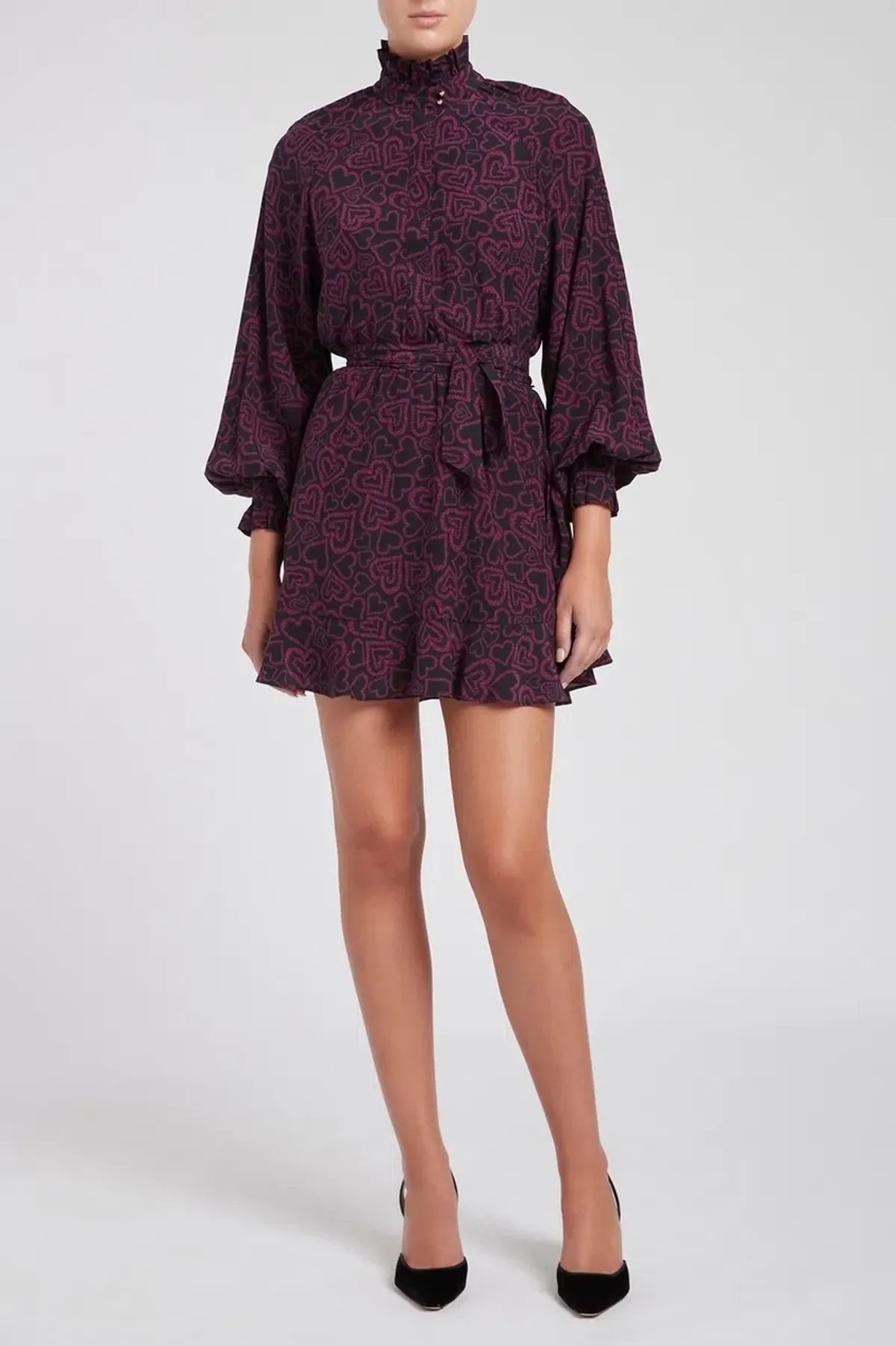 Rebecca Vallance Mazie Mini Dress Print Size 10 for rent on The Volte - main image