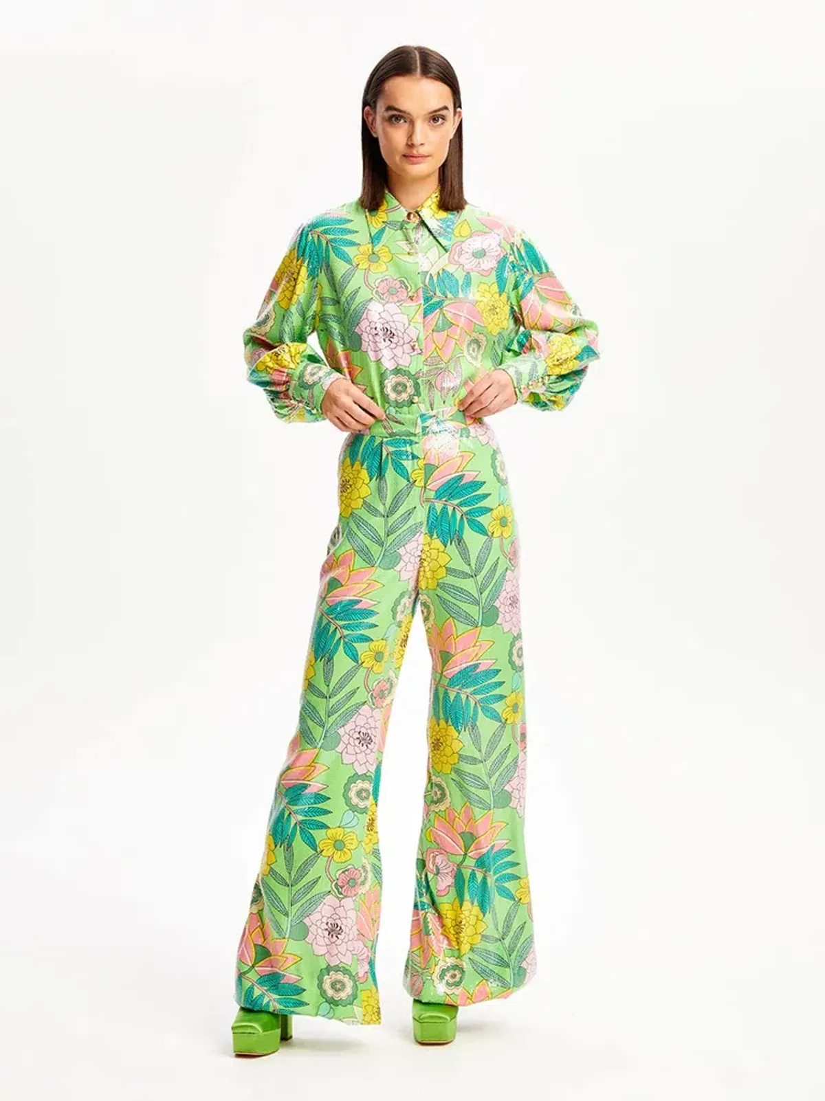 Alice McCall All That Glitters Pants Print Size AU 4 for rent on The Volte - main image