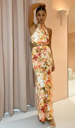 Significant Other Lapis Dress Watercolour Floral Print Size 14 for rent on The Volte - image 3