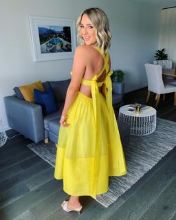 Zimmermann Botanica Bralette Gown in Sunshine Size 0 / AU 8 for rent on The Volte - image 2