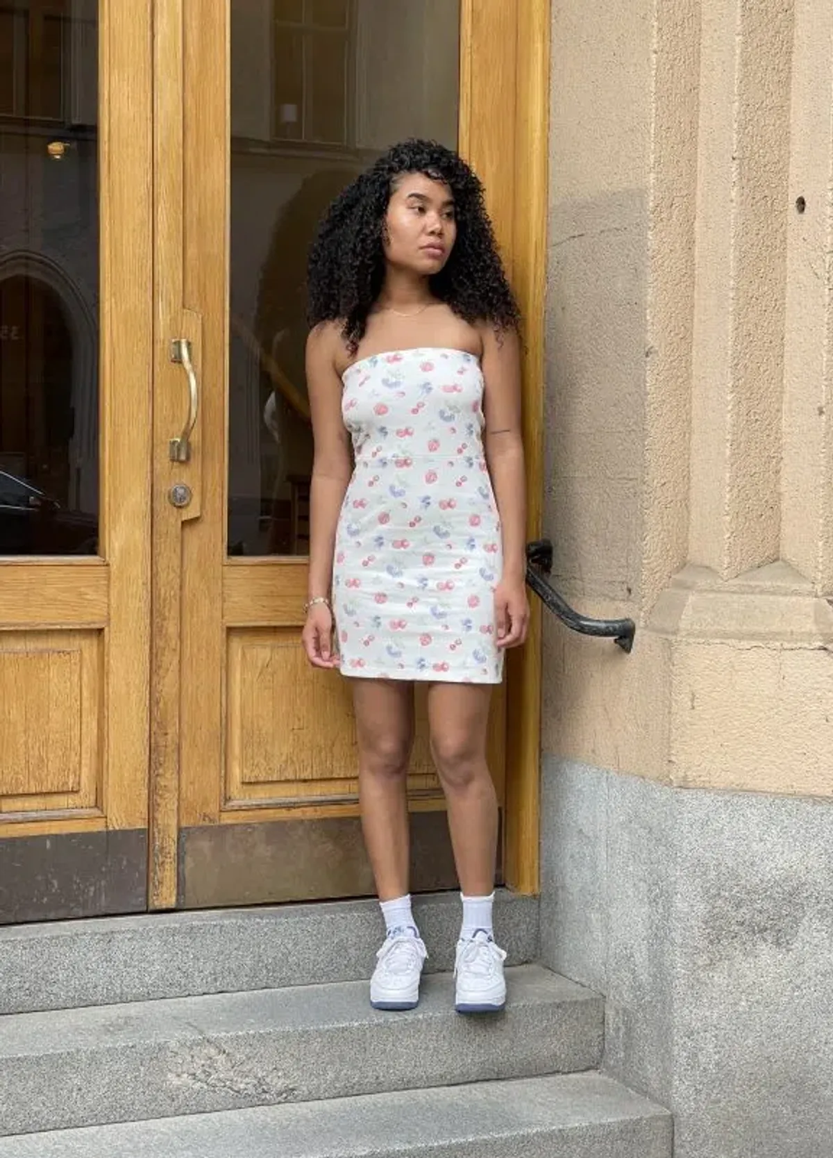 Djerf Avenue Tube Dress Summer Berries Print Size 6 for rent on The Volte - main image