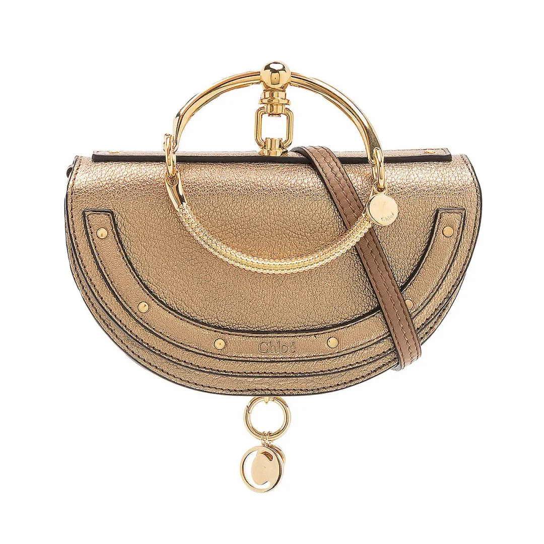 Chloè Nile Bracelet Mini Bag Gold for rent on The Volte - main image