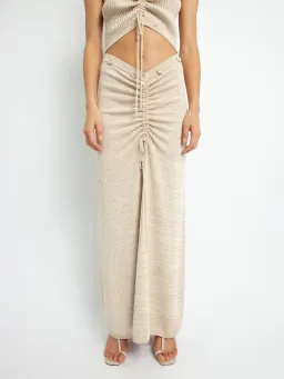 Christopher Esber Ruched Disconnect Cami Dress Beige Size 4 for rent on The Volte - image 3