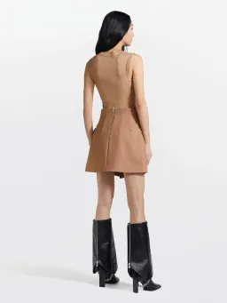 Dion Lee Frame Mini Skirt Brown Size 4 for rent on The Volte - image 3