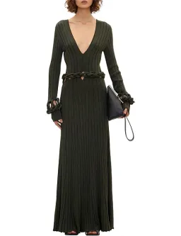 Dion Lee Braid Long Sleeve Dress Green Size 8 for rent on The Volte - image 3