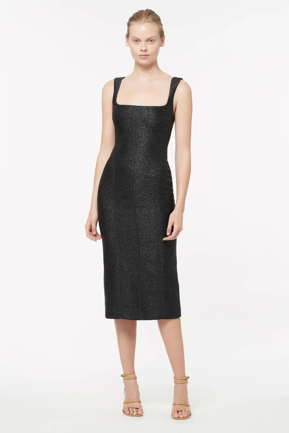Manning Cartell Neo Classic Midi Dress Black Size 6 for rent on The Volte - main image