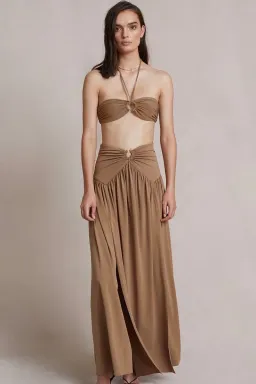 Bec & Bridge Vixen Maxi Skirt Sepia Size 16  for rent on The Volte - image 1