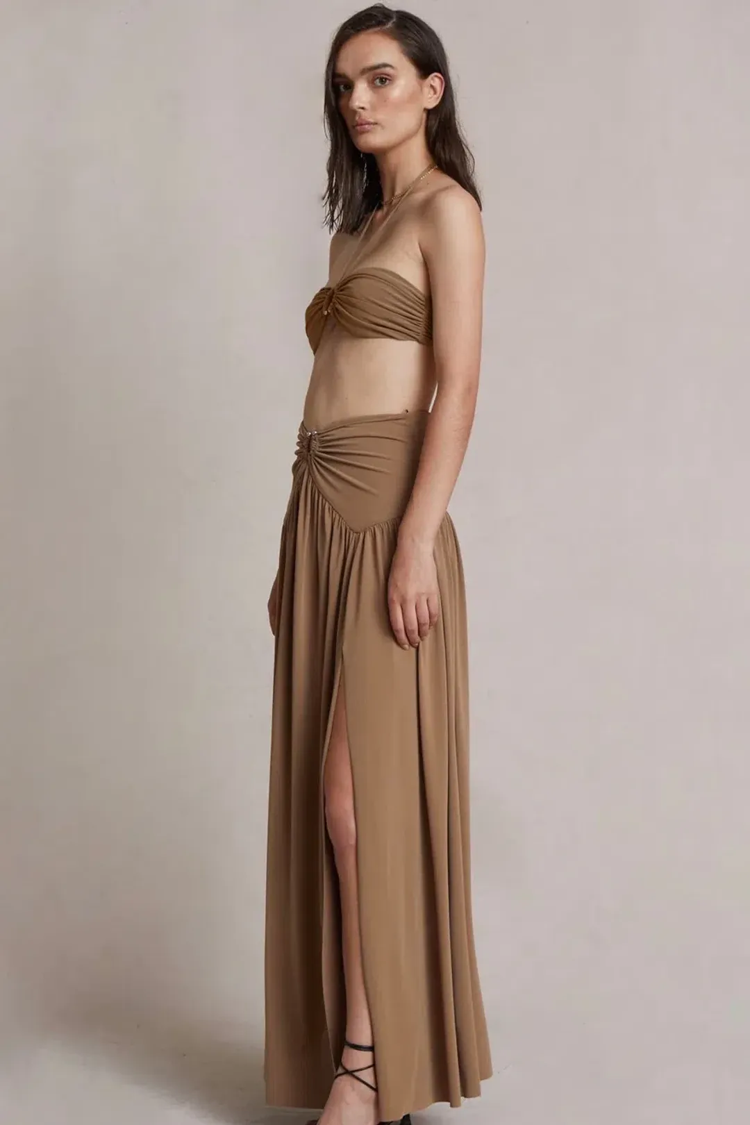 Bec & Bridge Vixen Maxi Skirt Sepia Size 16  for rent on The Volte - main image