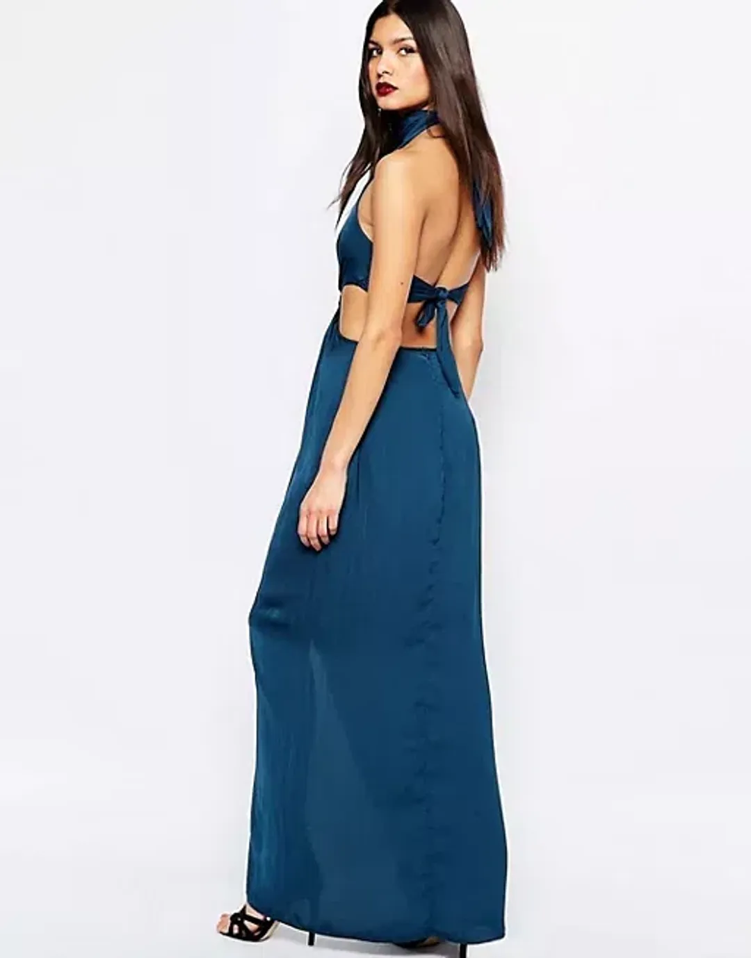 Bec & Bridge Samira Maxi Dress Teal Size 8 for rent on The Volte - main image