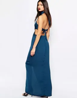 Bec & Bridge Samira Maxi Dress Teal Size 8 for rent on The Volte - image 3